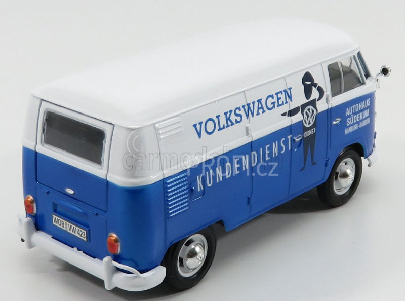 Motor-max Volkswagen T1 Type 2 Van Kundendienst Volkswagen 1962 1:24 Modrá Bílá