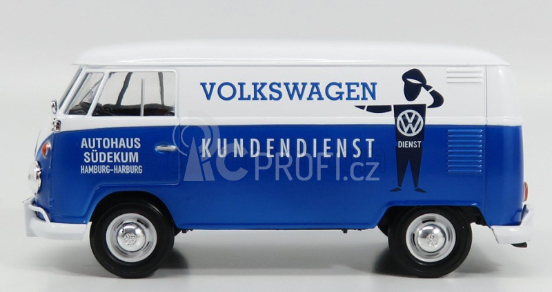 Motor-max Volkswagen T1 Type 2 Van Kundendienst Volkswagen 1962 1:24 Modrá Bílá