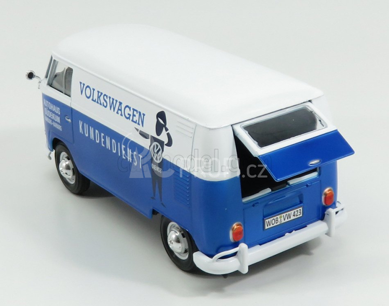 Motor-max Volkswagen T1 Type 2 Van Kundendienst Volkswagen 1962 1:24 Modrá Bílá