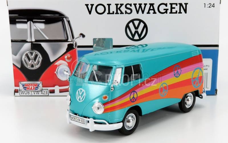 Motor-max Volkswagen T1 Type 2 Van Peace 1962 1:24 Různé