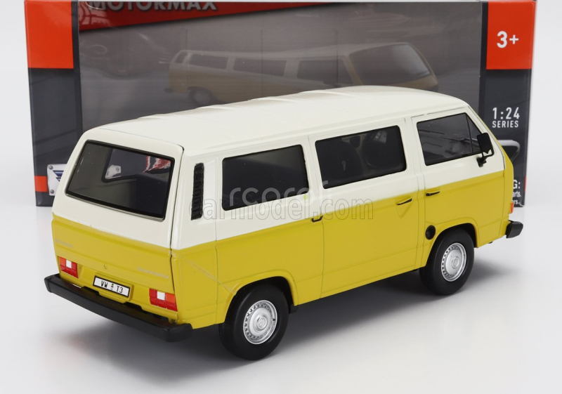Motor-max Volkswagen T3 Minibus 1979 1:24 Žlutá Bílá