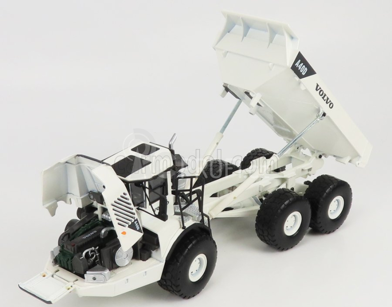 Motorart Volvo A40d Truck Cassonato Ribaltabile Cava Mineraria Tractor 3-assi 2001 1:50 Bílá Černá