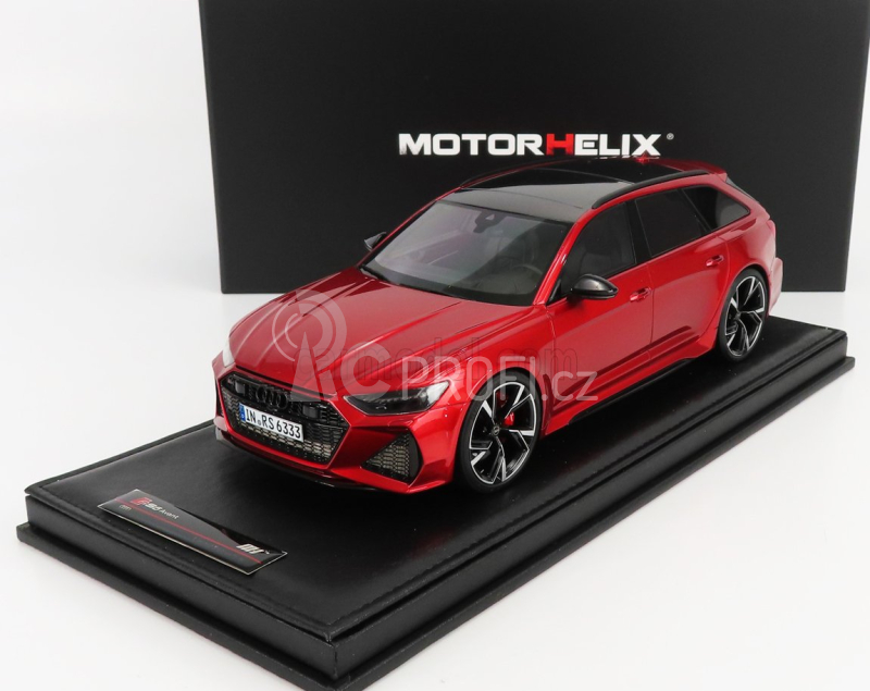 Motorhelix Audi A6 Rs6 Avant (c8) 2020 1:18 Red Met