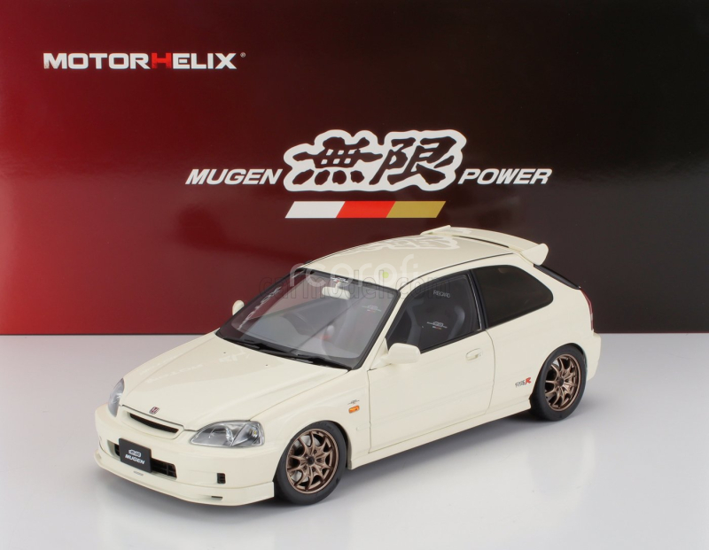 Motorhelix Honda Civic Ek9 Type R Mugen With Engine And Accessories 1999 1:18 Bílá