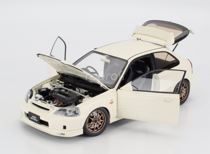 Motorhelix Honda Civic Ek9 Type R Mugen With Engine And Accessories 1999 1:18 Bílá