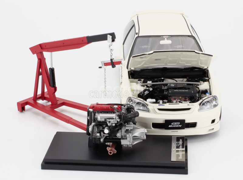 Motorhelix Honda Civic Ek9 Type R Mugen With Engine And Accessories 1999 1:18 Bílá