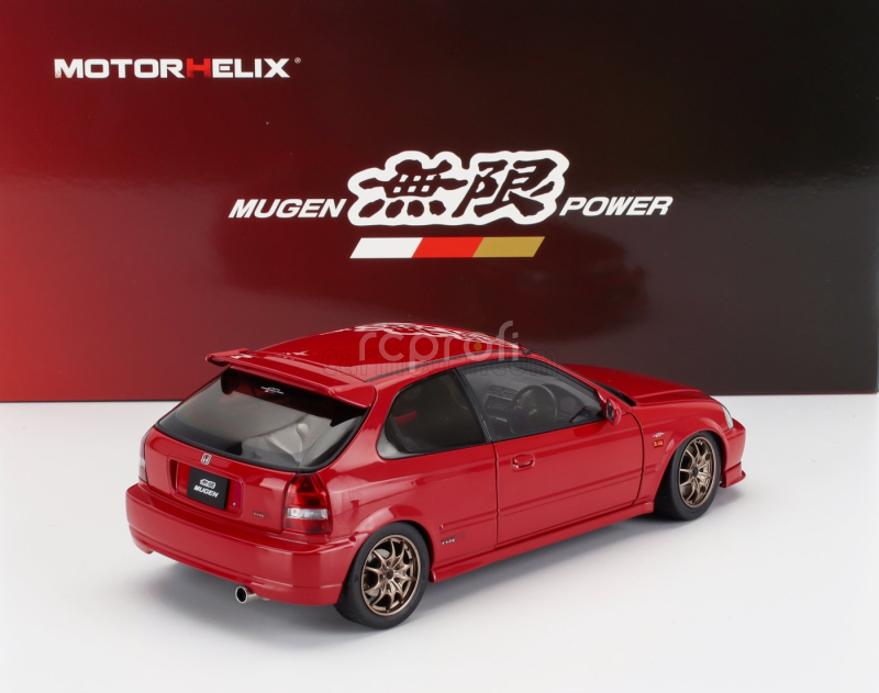 Motorhelix Honda Civic Ek9 Type R Mugen With Engine And Accessories 1999 1:18 Red