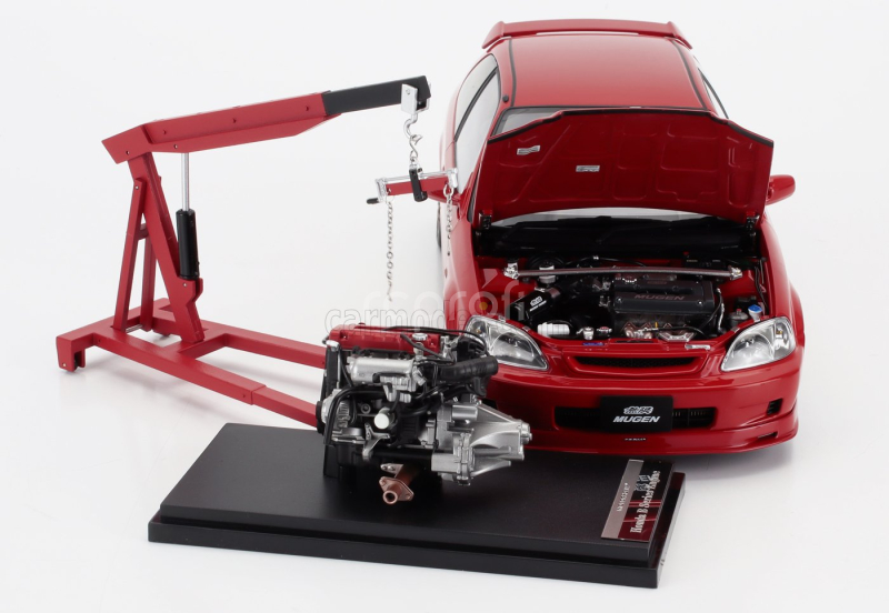 Motorhelix Honda Civic Ek9 Type R Mugen With Engine And Accessories 1999 1:18 Red