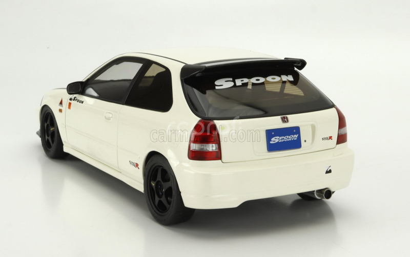 Motorhelix Honda Civic Ek9 Type R Spoon With Engine And Accessories 1999 1:18 Bílý Černý Uhlík
