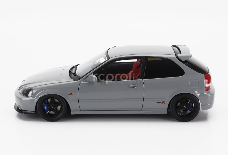 Motorhelix Honda Civic Type-r (ek9) 1997 With Yokohama Tires And Engine 1:18 Nardo Grey