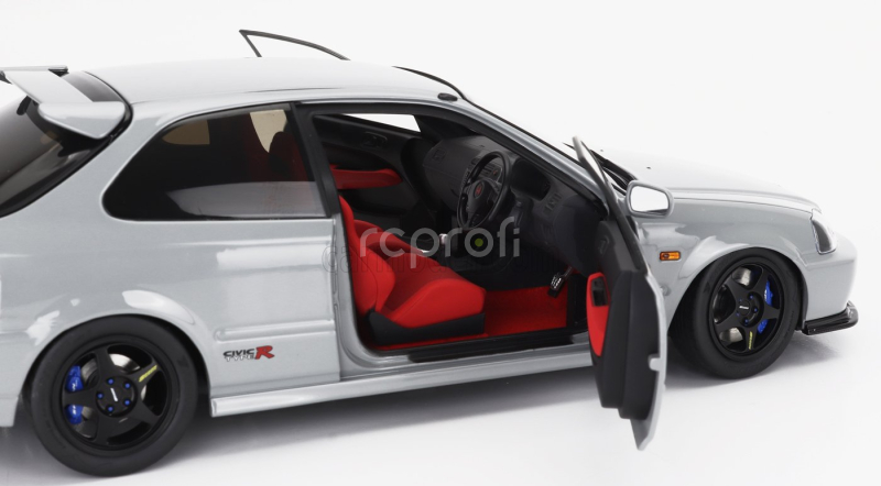 Motorhelix Honda Civic Type-r (ek9) 1997 With Yokohama Tires And Engine 1:18 Nardo Grey