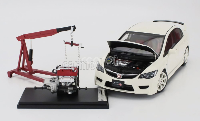 Motorhelix Honda Civic Type-r Fd2 With Engine And Accessories 2007 1:18 Bílá