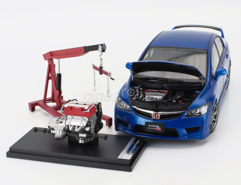 Motorhelix Honda Civic Type-r Fd2 With Engine And Accessories 2007 1:18 Blue