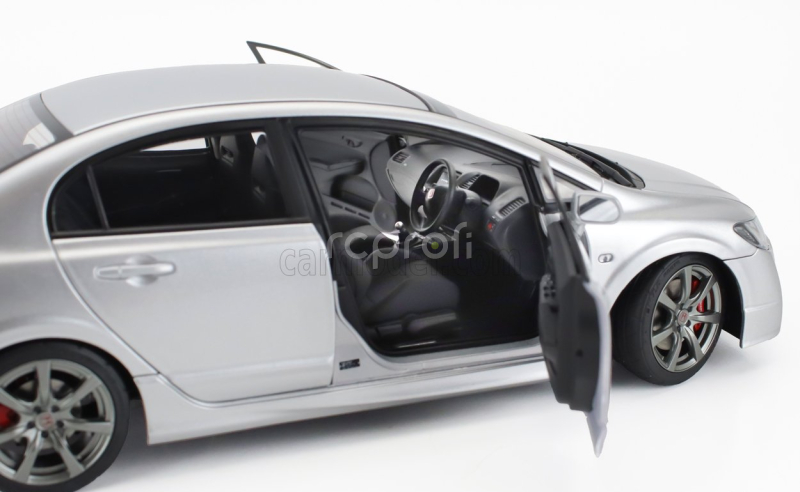 Motorhelix Honda Civic Type-r Fd2 With Engine And Accessories 2007 1:18 Silver