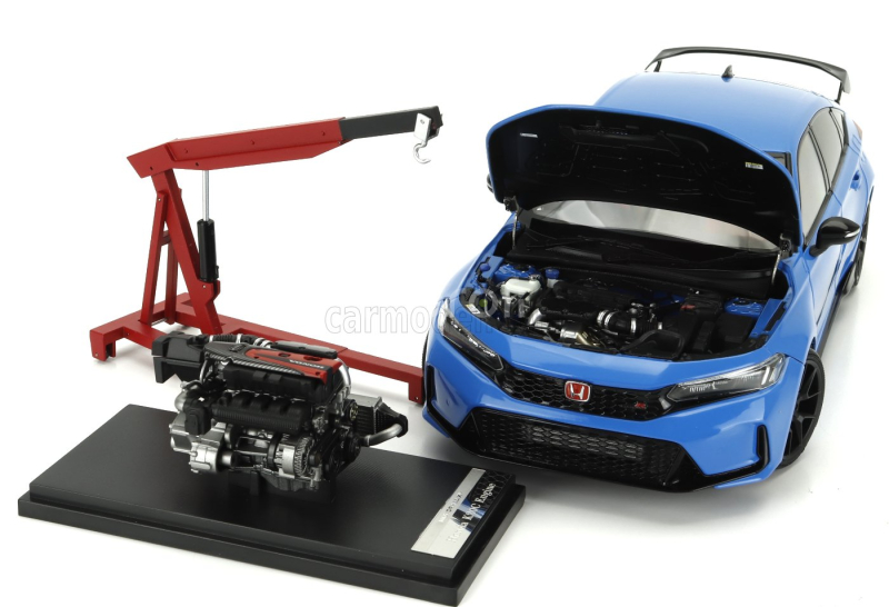 Motorhelix Honda Civic Type-r (fl5) With Engine And Accessories 2020 1:18 Modrá Závodní Perleť