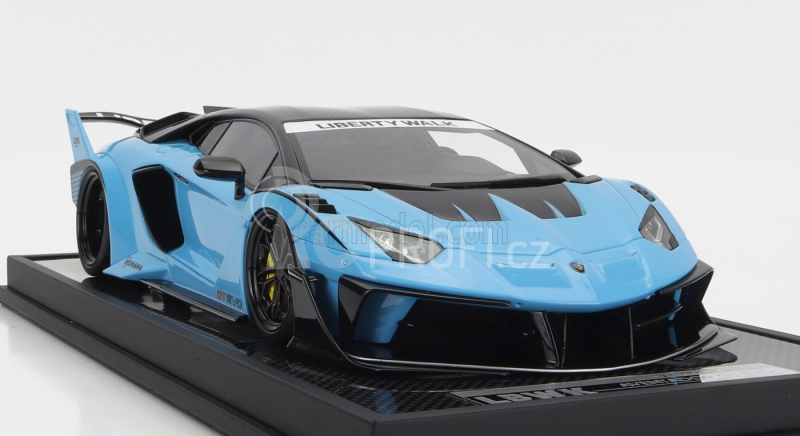 Motorhelix Lamborghini Aventador Gt Evo Lbwk Lb-works 2019 1:18 Nebesky Modrá Uhlíková Čerň