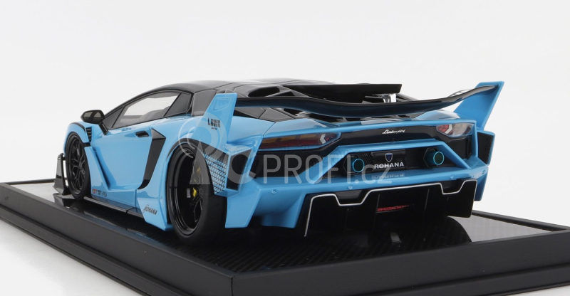 Motorhelix Lamborghini Aventador Gt Evo Lbwk Lb-works 2019 1:18 Nebesky Modrá Uhlíková Čerň