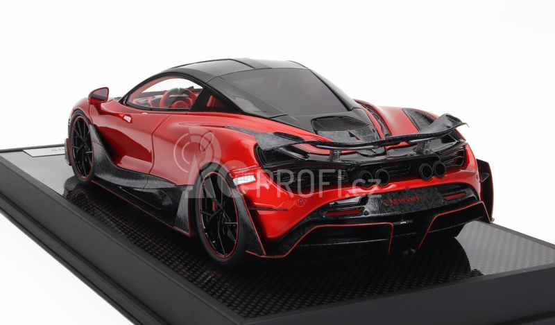 Motorhelix Mclaren 720s Mansory 2019 1:18 Červený Uhlík