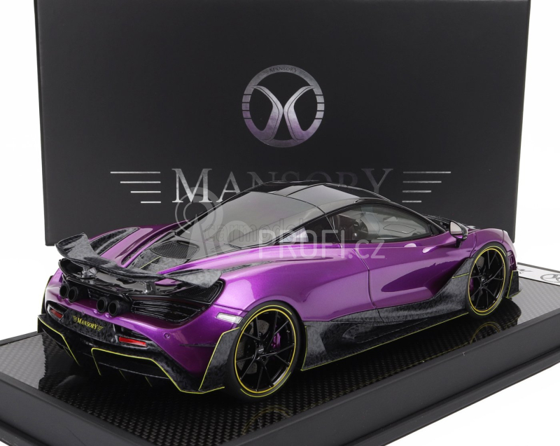 Motorhelix Mclaren 720s Mansory 2019 1:18 Fialový Uhlík