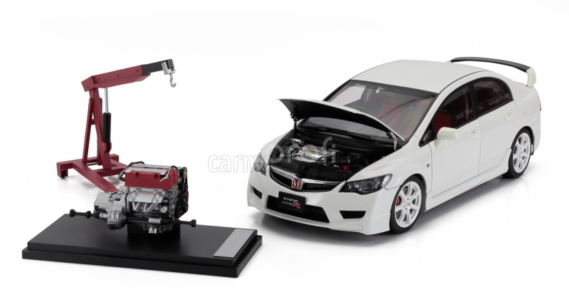 Motorhelix Mitsubishi Civic Type-r Fd2 With Engine And Accessories 2007 1:18 Bílá Perla