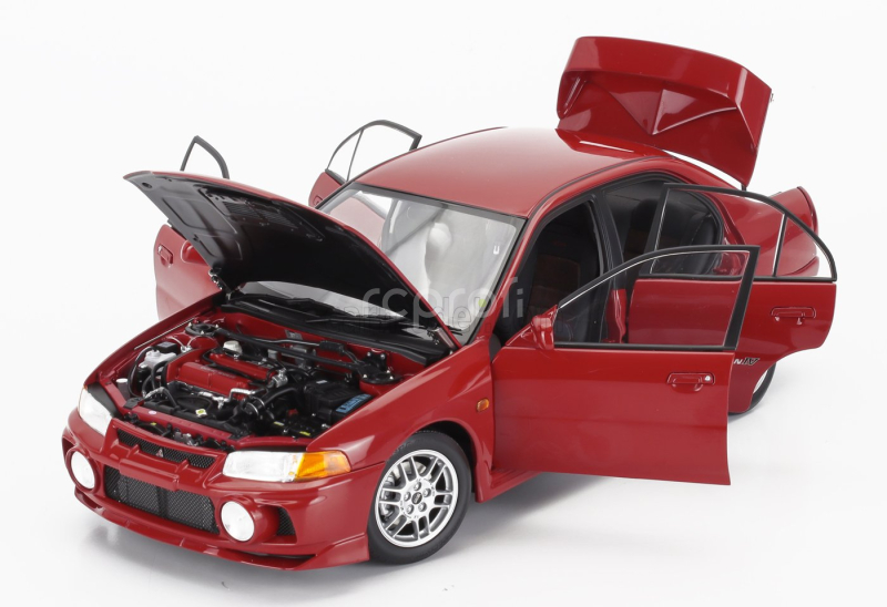 Motorhelix Mitsubishi Lancer Evo Iv With Engine And Accessories 1999 1:18 Red
