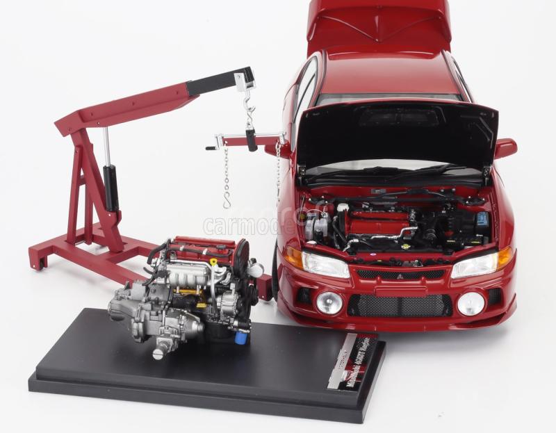 Motorhelix Mitsubishi Lancer Evo Iv With Engine And Accessories 1999 1:18 Red