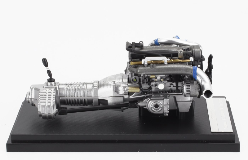 Motorhelix Nissan Skyline Gt-r (r34) Nismo Crs Coupe 2002 With Engine 1:18 Modrý Uhlík
