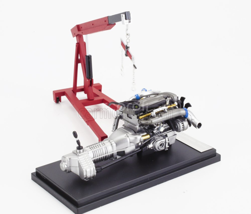 Motorhelix Nissan Skyline Gt-r (r34) Nismo Crs Coupe 2002 With Engine 1:18 Modrý Uhlík
