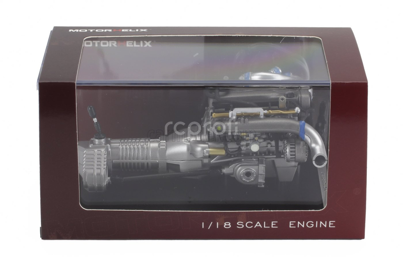 Motorhelix Nissan Skyline Gt-r (r34) Nismo Crs Coupe 2002 With Engine 1:18 Modrý Uhlík