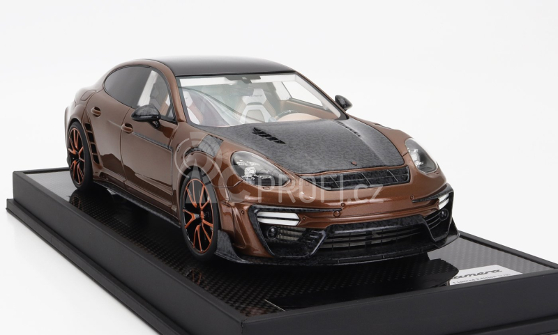 Motorhelix Porsche Panamera Mansory 2019 1:18 Hnědý Uhlík