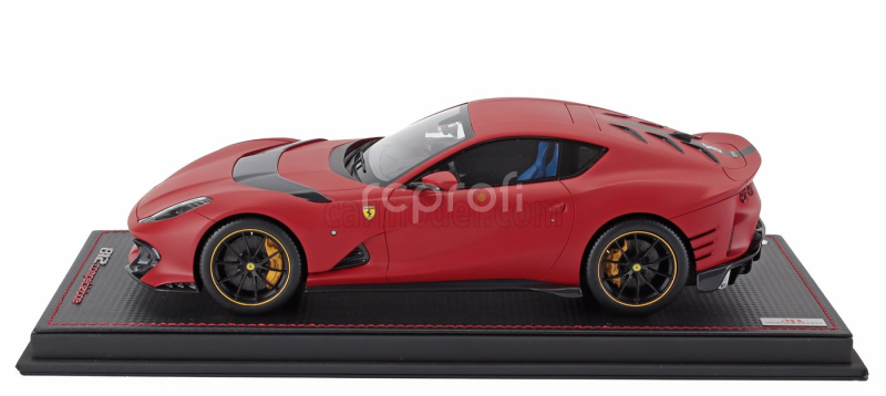 Mr-models Ferrari 812 Competizione 2022 - Con Vetrina - With Showcase 1:18 Rosso F1 75 - Matná Červená