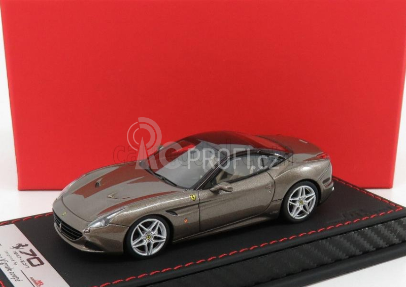 Mr-models Ferrari California T Spider Closed Roof 2014 - Inspired By 250 Europa Vignale Coupe 1:43 Světle Hnědá Met.