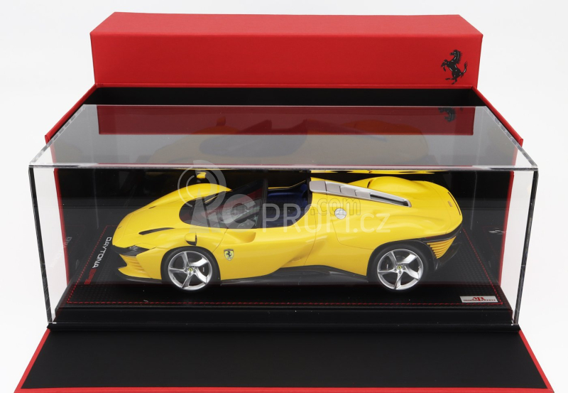 Mr-models Ferrari Daytona Sp3 2022 - Con Vetrina - With Showcase 1:18 Giallo Modena - Žlutá