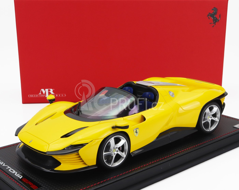 Mr-models Ferrari Daytona Sp3 2022 - Con Vetrina - With Showcase 1:18 Giallo Modena - Žlutá