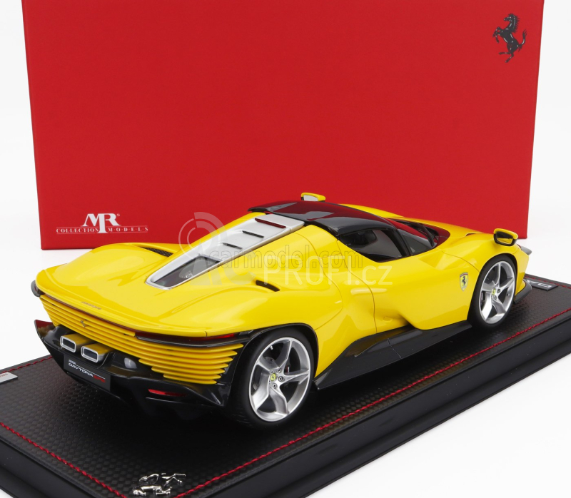 Mr-models Ferrari Daytona Sp3 2022 - Con Vetrina - With Showcase 1:18 Giallo Modena - Žlutá