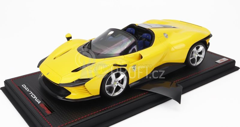 Mr-models Ferrari Daytona Sp3 2022 - Con Vetrina - With Showcase 1:18 Giallo Modena - Žlutá