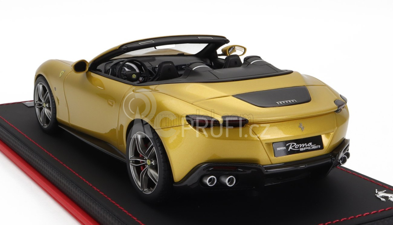 Mr-models Ferrari Roma Spider Open 2020 - Con Vetrina - With Showcase 1:18 Giallo Montecarlo - Žlutá Met.