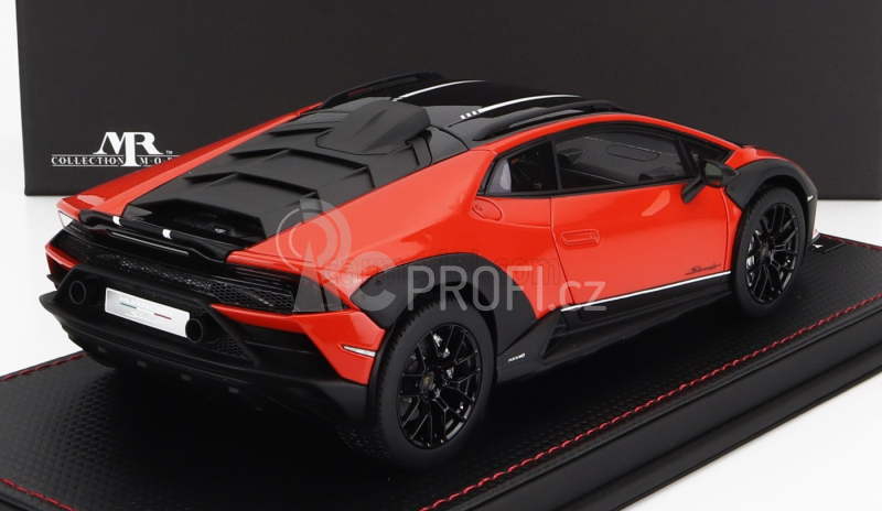 Mr-models Lamborghini Huracan N 63 Sterrato 2022 - Con Vetrina - With Showcase 1:18 Arancio Xanto - Oranžová