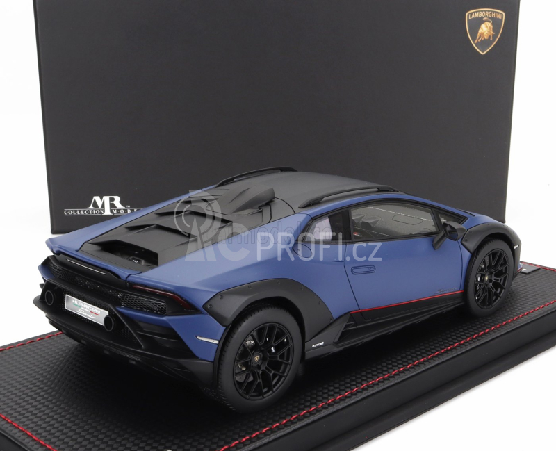 Mr-models Lamborghini Huracan Sterrato 2022 - Con Vetrina - With Showcase 1:18 Blu Grifo - Matná Modrá