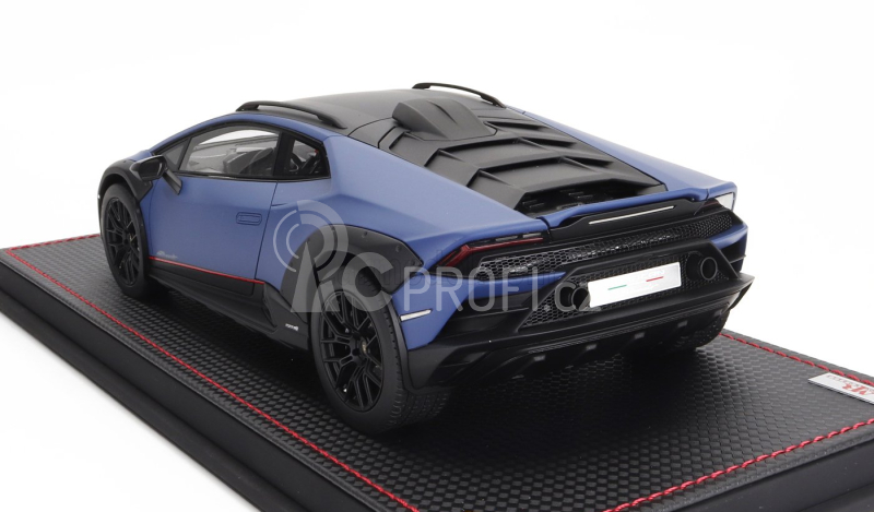 Mr-models Lamborghini Huracan Sterrato 2022 - Con Vetrina - With Showcase 1:18 Blu Grifo - Matná Modrá
