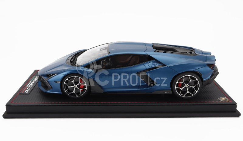 Mr-models Lamborghini Revuelto Hybrid 2023 - Con Vetrina - With Showcase 1:18 Matný Modrý Mechit