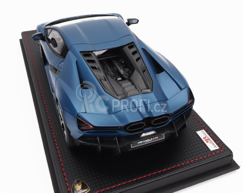 Mr-models Lamborghini Revuelto Hybrid 2023 - Con Vetrina - With Showcase 1:18 Matný Modrý Mechit