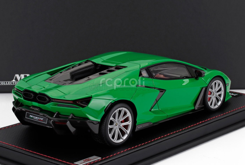 Mr-models Lamborghini Revuelto Hybrid 2023 - Con Vetrina - With Showcase 1:18 Verde Viper - Zelená