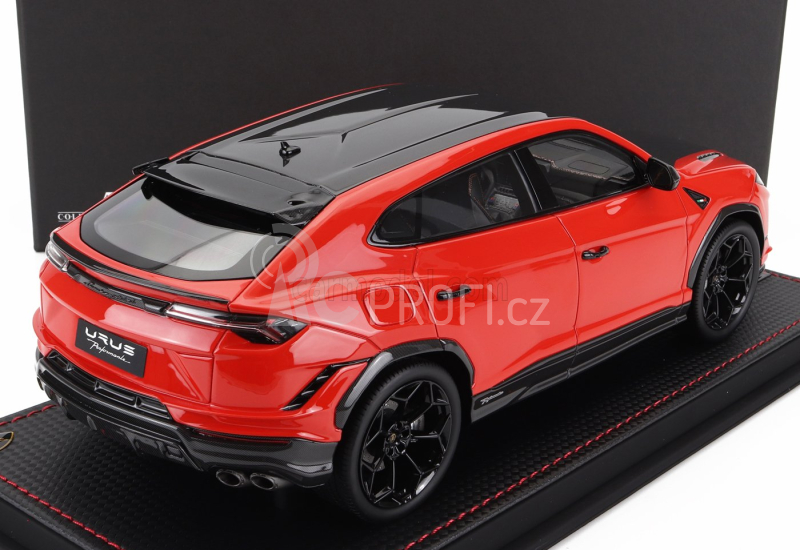 Mr-models Lamborghini Urus Performante 2022 - Con Vetrina - With Showcase 1:18 Rosso Arancio - Oranžová