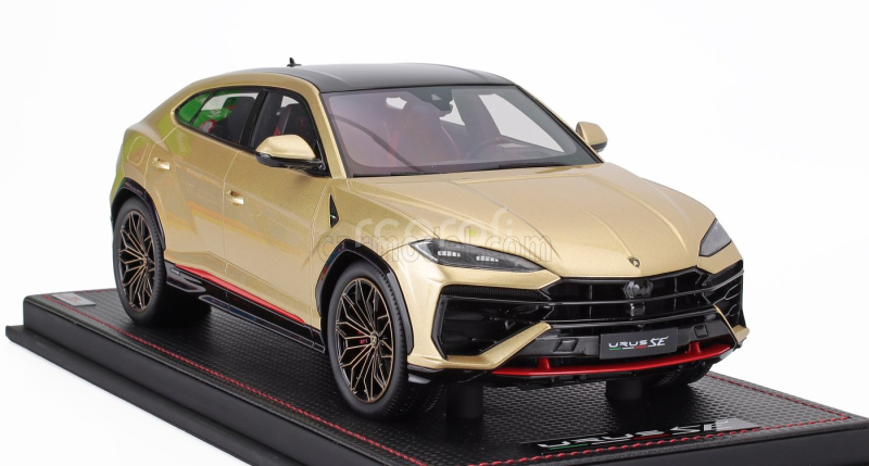 Mr-models Lamborghini Urus Se 2023 - Con Vetrina - With Showcase 1:18 Oro Elios - Gold Met