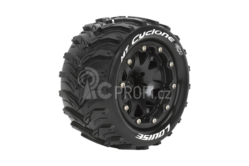 MT-CYCLONE SOFT 1/10 1/2 offset 12mm hex Black Bead-Lock Rims