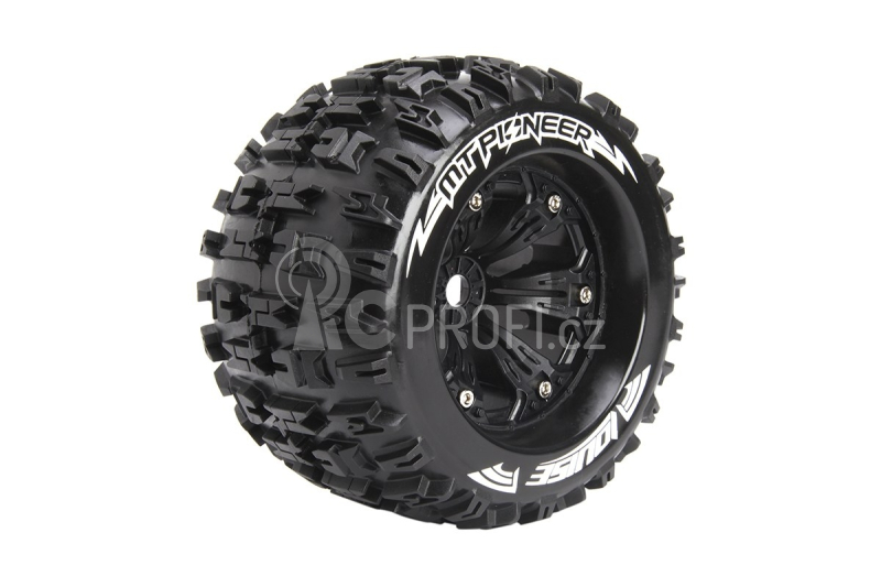 MT-PIONEER SPORT 1/8 1/2 offset 17mm hex Black Rims