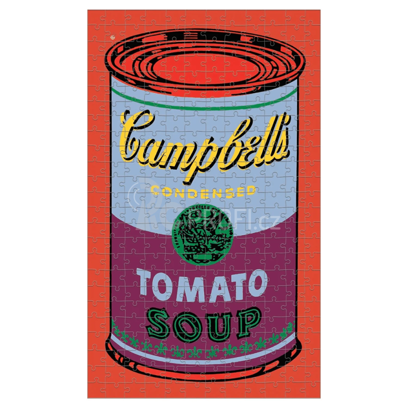 Mudppupy Puzzle v červeno-fialové  plechovce Andy Warhol 300 dílků
