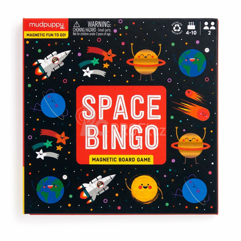 Mudpuppy Magnetická desková hra vesmírné bingo