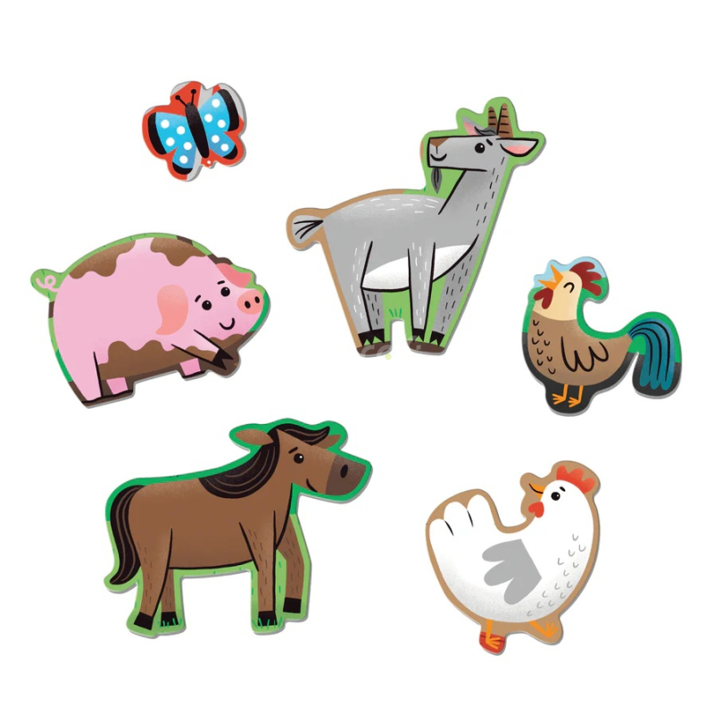 Mudpuppy Podlahové puzzle Kamarádi z farmy 25 dílků